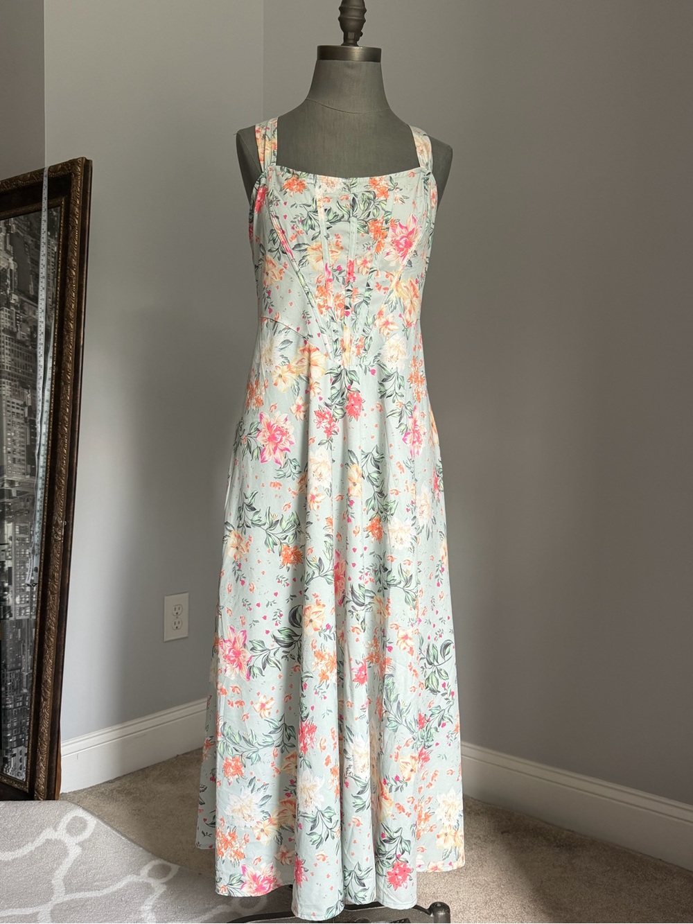 Floral Corset Fit & Flare Midi Dress - House of CB Style Size XXL